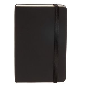 Hardcover Notebook Pocket ( 3.7 x 5.7) Lined Black